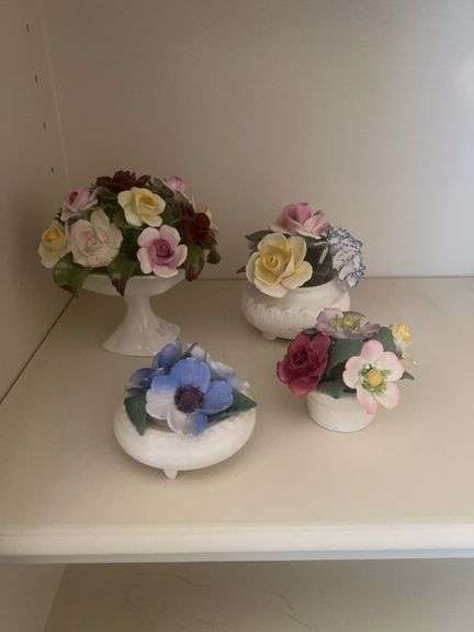 Collection of Porcelain Floral Arrangements image