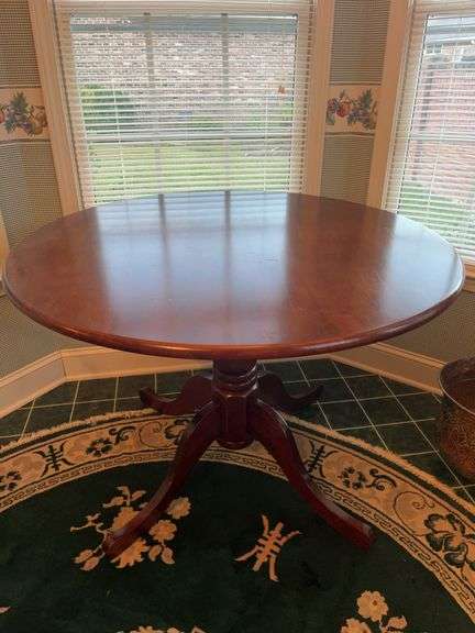 Round Wooden Dining Table image