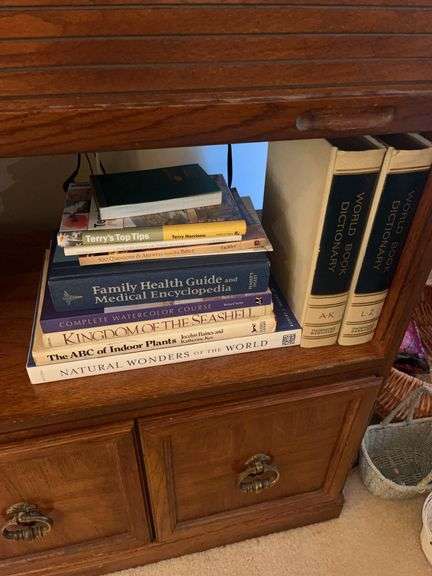 Assorted Book Collection: World Book Dictionary, Watercolor Course, Family Health Guide, and More image