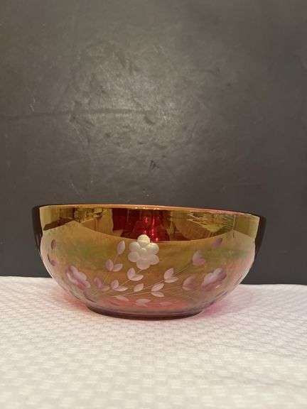 Ruby Red Glass Bowl image