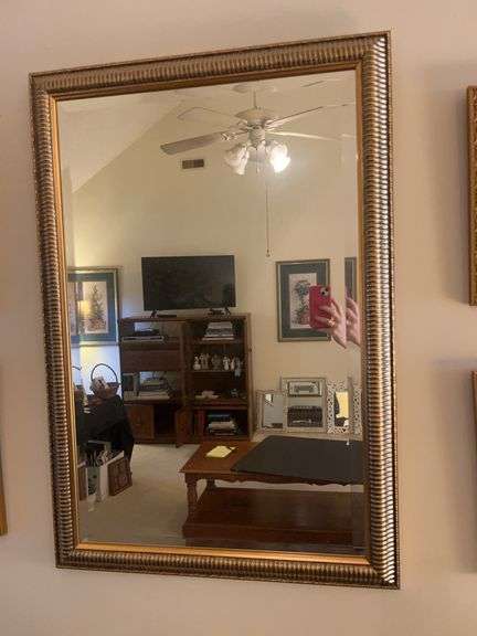 Ornate Gold Framed Mirror image