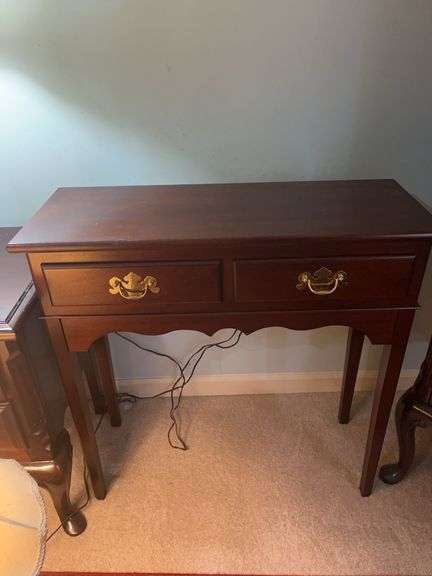 Cambridge Furniture Solid Mahogany Two-Drawer Console Table image