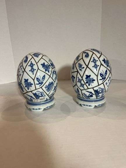 Pair of Decorative Porcelain Orbs image