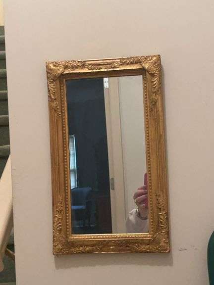 Ornate Gold Framed Mirror image