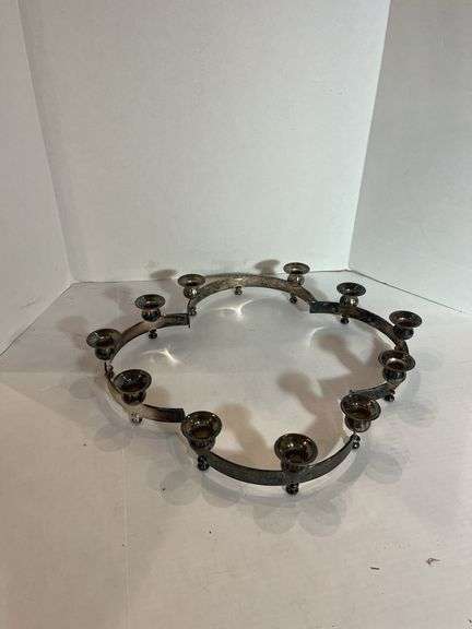 Candleholder Centerpiece - Metal - Decorative image
