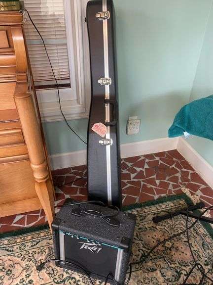 Takamine Acoustic Guitar with Peavey Rage 108 Amplifier and Case image