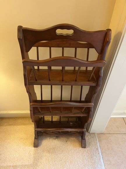 Wooden Magazine Rack Stand image