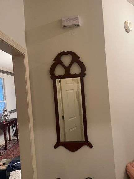 Decorative Wall Mirror with Heart Cutouts image
