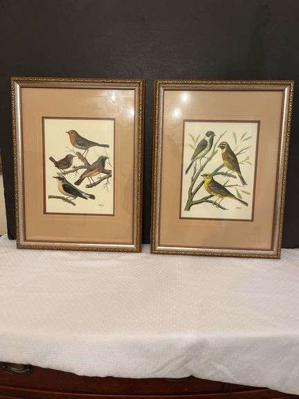Pair of Framed W. Rutledge Bird Prints image