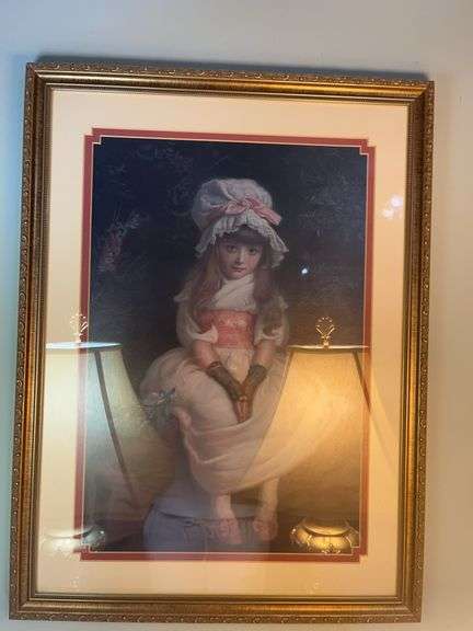Framed Portrait of a Young Girl image