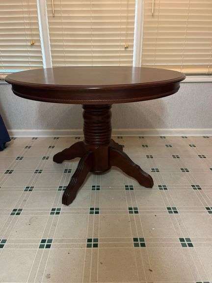 Round Wooden Dining Table image