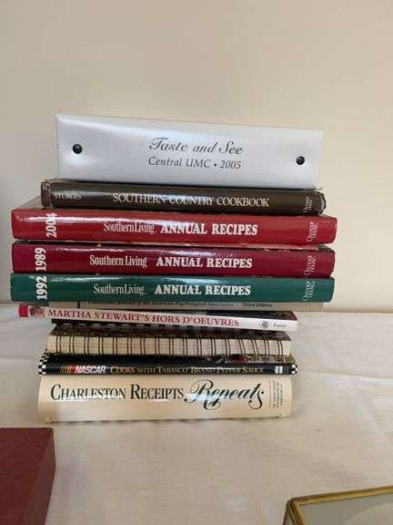 Collection of Cookbooks Including Southern Living Annual Recipes and More image