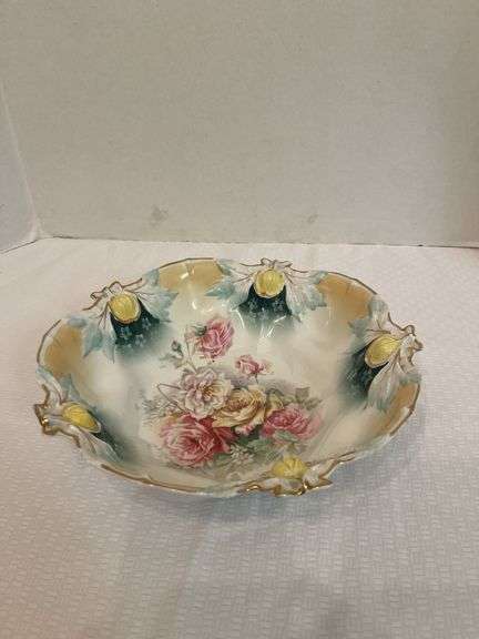 RS Prussia Style Floral Decorated Bowl image