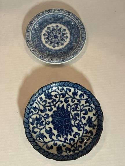 Andrea by Sadek Blue Trovi Decorative Plates (Set of 2) image
