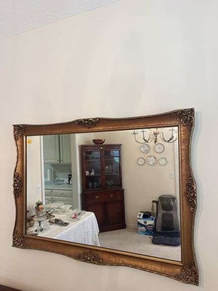 Large Ornate Framed Wall Mirror image