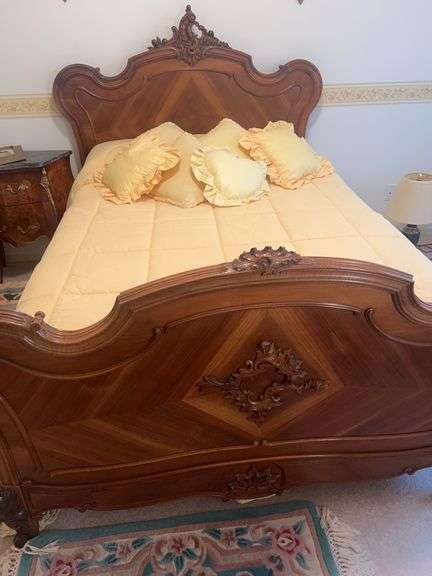 Ornate Wood Bed Frame image