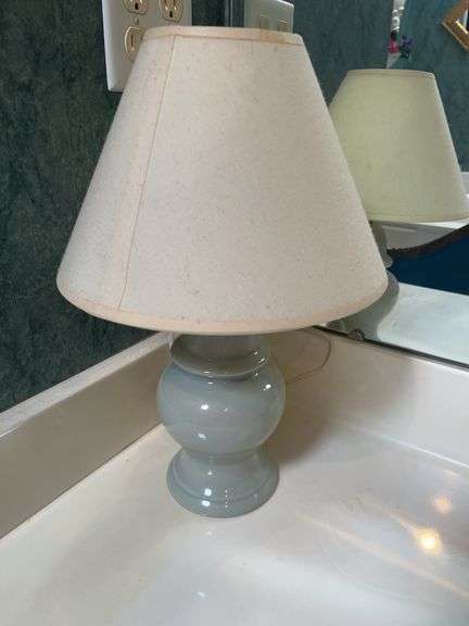 Small Ceramic Table Lamp with Shade image