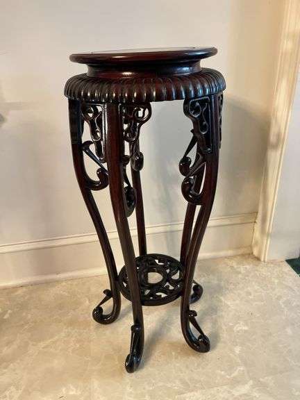 Oriental Style Rosewood Plant Stand image