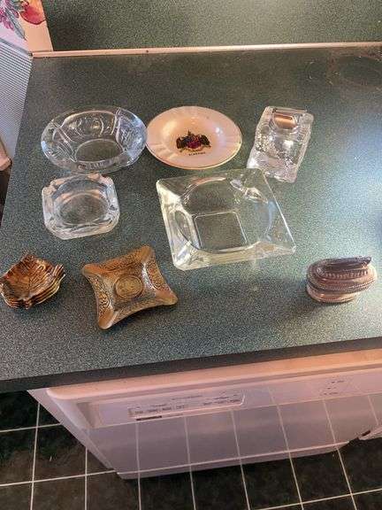 Assorted Ashtrays and Lighter Collection image