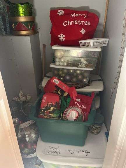 Assorted Holiday Decor Bundle: Reindeer Figures, Ornaments, and Crafting Supplies image