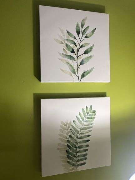 Set of Two Botanical Print Wall Decor image