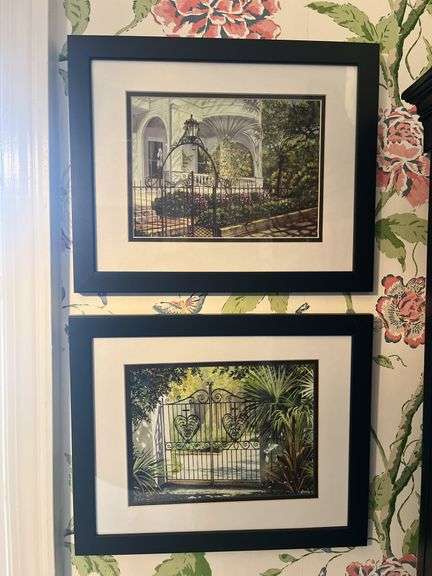 Framed C. Hones Prints - Set of Two image