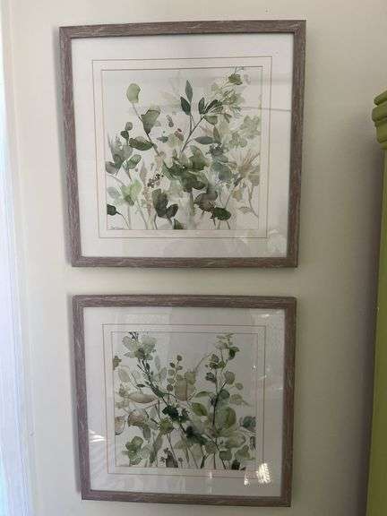 Pair of Framed Botanical Watercolor Prints by Carol Robinson image