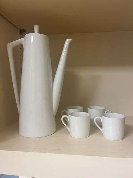MCM White Espresso Set