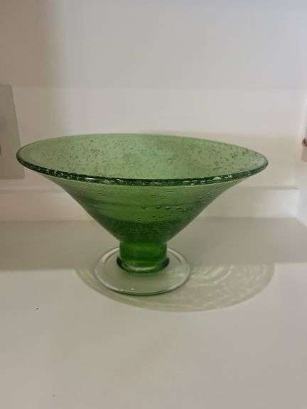 Vintage Bubble Glass Bowl