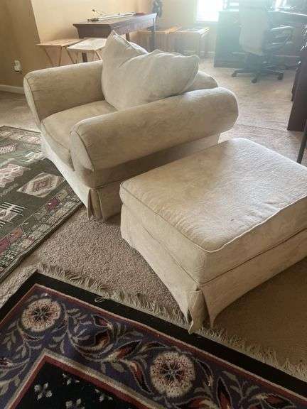 Oversized Chair and Ottoman