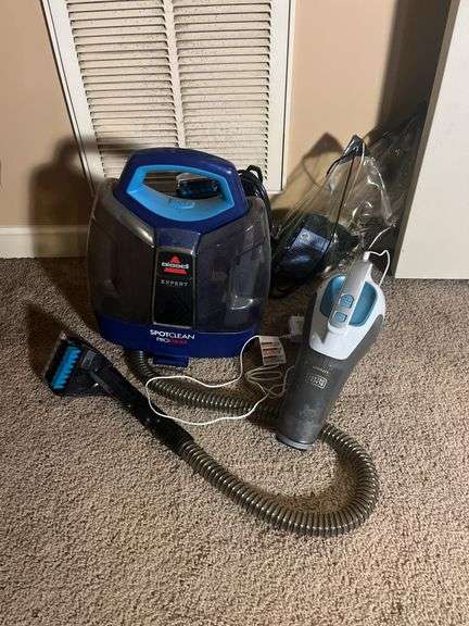 Handheld Vacuum and Bissell Spot Cleaner
