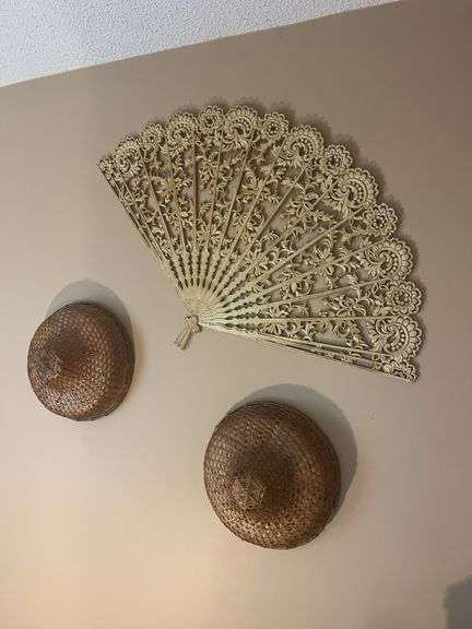Rattan Hats and Wall Decor
