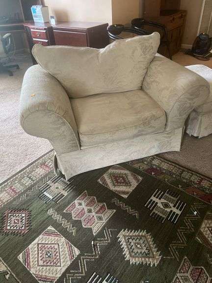 Oversized Chair and Ottoman