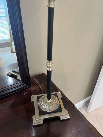 Black/Silver Buffet Lamp