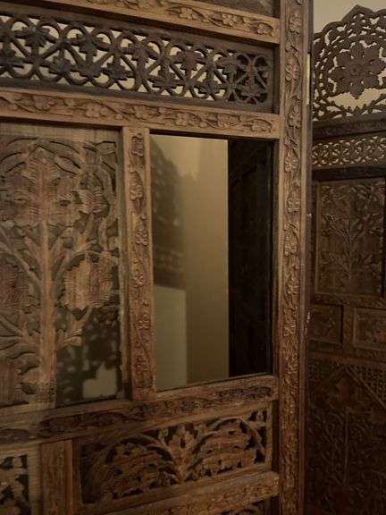 Wooden room divider