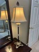 Black/Silver Buffet Lamp