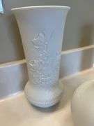 (3) Kaiser White Bisque Porcelain Vases