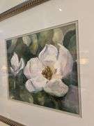Framed Watercolor Magnolia