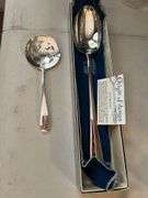 Silver plated serving spoons