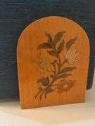 Inlaid Wood Bookends