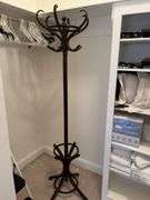 Wooden coat rack
