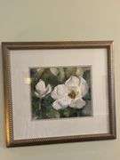 Framed Watercolor Magnolia