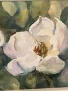 Framed Watercolor Magnolia