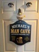 Man cave door sign