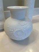 (3) Kaiser White Bisque Porcelain Vases