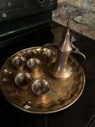 Brass tea set