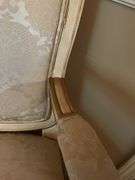 Arm chair w/ wooden stool