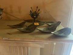 Brass lotus flower ashtray