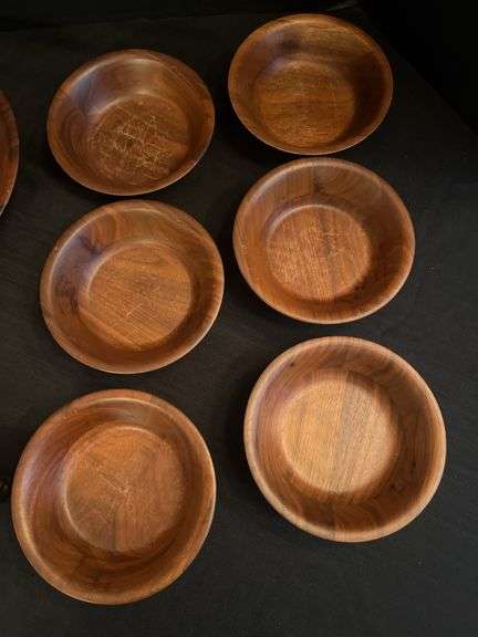 Burl Walnut Salad Set