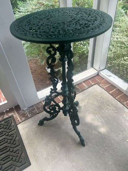 Wrought iron plant stand